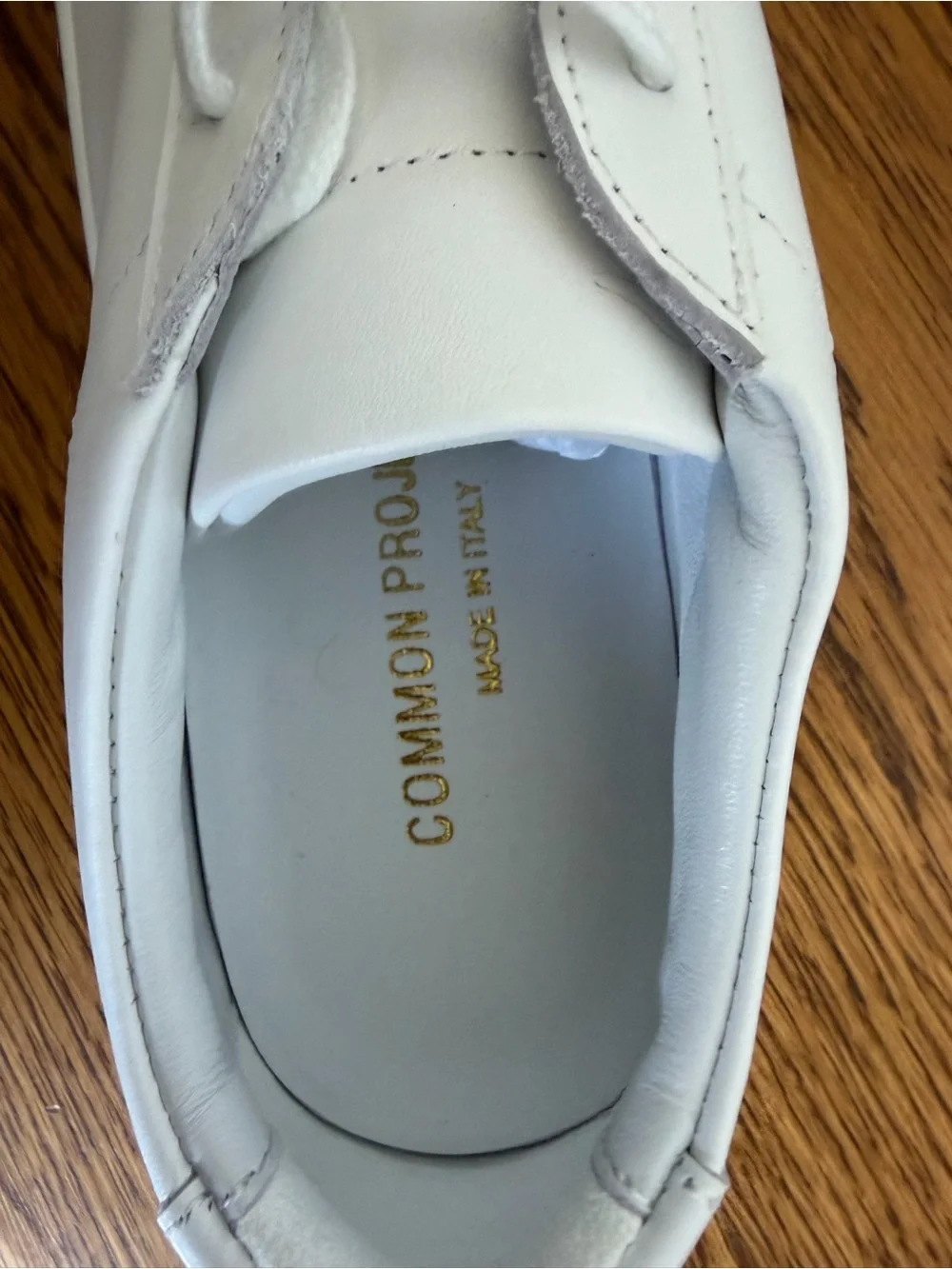 Common Projects White Leather Low-Top Sneakers